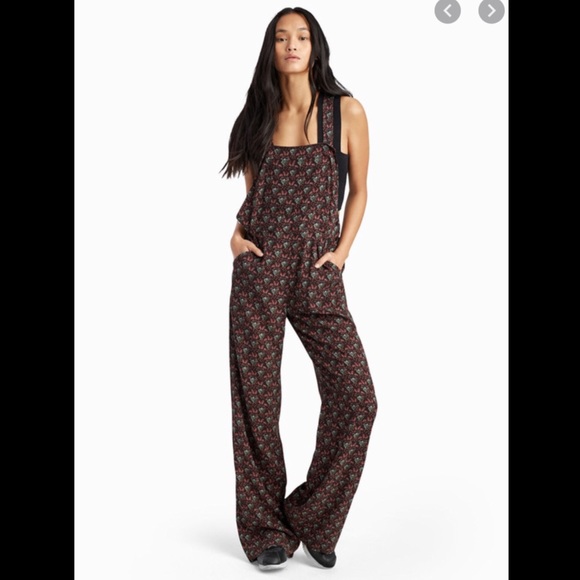A.L.C. Kitt Patterned Silk Jumpsuit - Picture 1 of 7